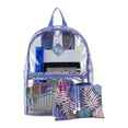 thumbnail image 4 of Eastsport Unisex Clear Backpack with Pencil Case, Palm Print, 4 of 9