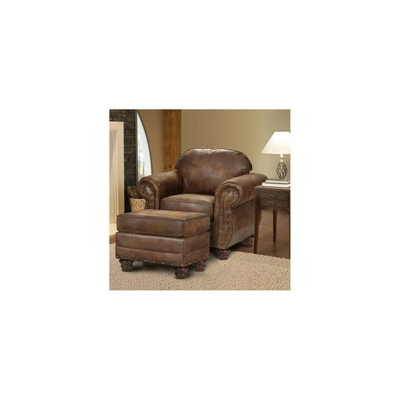 HomeStock French Fabulous Ottoman, Brown