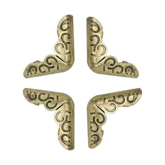 60Pcs 14MM DIY Album Folders Crafts Scrapbook Antique Bronze Book Corner Protector