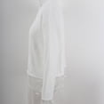 thumbnail image 5 of Sheghy Summer Tops for Women 2026 Cold Weather Everyday Crewneck Baggy Fit Solid Color Knitted Long Sleeve Sweater Top White S, 5 of 9