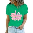 thumbnail image 2 of EGNMCR T-shirt de Pâques Chemises pour Femmes Imprimé de Pâques T-shirt à Col Rond pour Femme Mode et Confortable Chemise pour Femme Haut à Manches Courtes Haut/chemise à Col Rond Femmes T-Shirts, 2 of 7