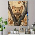 thumbnail image 4 of Qisvanset 12x16 Inch Tree Mouse Canvas Wall Art, Forest Cute Wildlife Rustic Nursery Nature Home Decor, 4 of 8