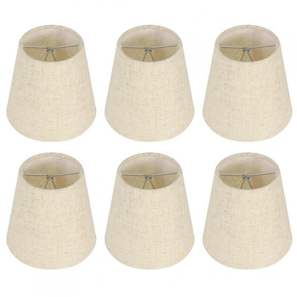 Dekaim 6Pcs Lampshade Fabric Lamp Cover Chandelier Lampshade Ceiling Lamp Pendant Light Shades for Home