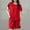 Red, variant on Aueoeo Pjs Sets for Women Sexy Pjs for Women Set Women Solid Color Casual Crewneck Short Sleeve Shirt Fashion Shorts Sets Pajamas Suit Night Sets for Women Sleepwear Green Xxl