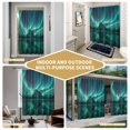 thumbnail image 5 of Night Sky Shower Curtain - Water Repellent Fabric Shower Curtains Washable, Winter Snowy Green Natural Light Mountain Decorative Polyester Cloth Bathroom Curtains Modern Bath Decor 36"x72", 5 of 8