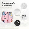 thumbnail image 6 of Lsque Bluey Printed Women's Running Shorts with Liner Pockets,Elastic Quick Dry Workout Athletic Gym Yoga Shorts,Womens High Waist Shorts-Large, 6 of 9