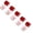 Red 5PCS, variant on YWIYIUD 6Roll Pastel Satin Ribbon 1 Inch x 60 Yards Solid Colors Double Faced Rainbow Silk Satin Ribbons for Gift Wrapping Flower Bouquet Bows DIY Crafts Birthday Party Mother's Day Decoration