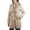 Khaki, variant on Siena Womens Rain Jacket Waterproof Trench Coat Lightweight Raincoat Double Breasted Peacoat Overcoat BLK LRG