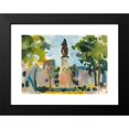 thumbnail image 2 of Charles Webster Hawthorne 14x11 Black Modern Framed Museum Art Print Titled - Statue of Murillo,&nbsp;Seville (1929), 2 of 5