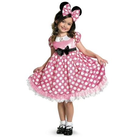 Mickey Mouse Clubhouse: Pink Minnie Glow In The Dark Dot Dress Child