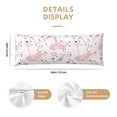 thumbnail image 3 of Balery Cute Piggy Ballerina Funda Protectora para Almohada Corporal de Algodón Hipoalergénico con Cierre(55 x 21 pulgadas), Almohadas No Incluidas, 3 of 7