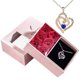 thumbnail image 4 of Collar con colgante de corazón de cristal para mamá, caja de regalo con seis rosas, te quiero, regalo de aniversario para el día de las madres, 4 of 4