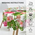 thumbnail image 5 of Tropical Hawaiian Luau Tablecloth Round 60 Inch, Summer Table Cover Washable Polyester Table Cloth for Hawaii Party Kitchen Picnic Dining Decor, 5 of 5
