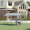 thumbnail image 2 of PawHut Dog Kennel Outdoor, Heavy Duty Playpen, 13.1' x 7.5' x 7.5', 2 of 10