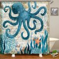 thumbnail image 1 of 60"x71"Octopus Bath Shower Curtain,Waterproof, 1 of 2