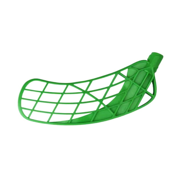 Cabezal de pala para palo de hockey sobre hielo de tierra seca curvado Floorball Blade, equipo para 18 mm Mano derecha verde