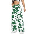 thumbnail image 5 of felwors Women's Cow Print Jeans High Waisted Straight Leg Denim Pants with Pockets, Western Cowgirl Outfit for Casual & Party Wear (Green, XXXXXL), 5 of 6