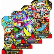 Pokemon TCG Mega Evolution - Sleeved Booster Pack Lot - 4 Packs!
