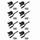 thumbnail image 1 of 8X Cerradura de Puerta Con Cerradura Automática Palanca de Gravedad Automática Cerradura de Puerta para Cerco de Madera Cierres de Puerta Acero Negro, 1 of 9