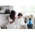 thumbnail image 3 of Crane USA Top Fill Drop 1 Gallon Ultrasonic Cool Mist Humidifier with 24 Hour Run Time Black & Blue, 3 of 12