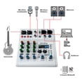 thumbnail image 4 of Mezcladora 4 Canales Dsp 99 Efectos Bt/usb Steelpro, 4 of 5