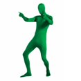 thumbnail image 3 of Traje Zentai de cuerpo entero para adultos, traje ajustado de segunda piel de licra para hombre, disfraz de Cosplay para fiesta de Halloween, mono negro y verde, 3 of 5