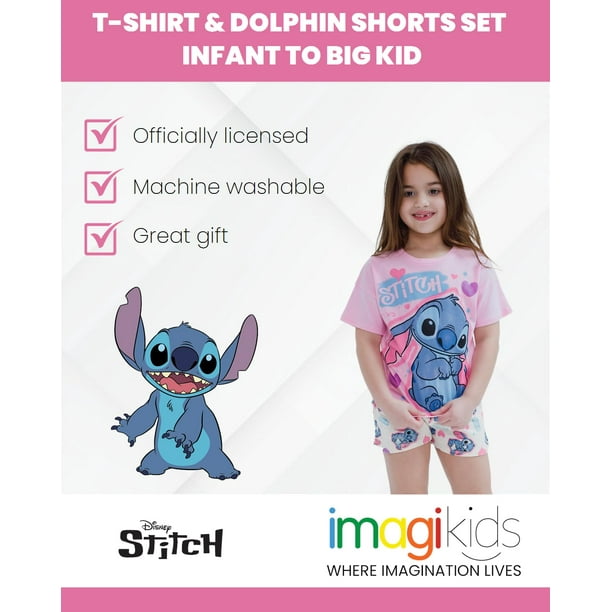 Conjunto de ropa Disney Lilo Stitch, camiseta y pantalones