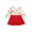 Rouge, variante sur ITFABS Robe de Noël pour Filles, Jupe à Manches Longues Imprimé Renne