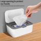 thumbnail image 5 of Caja dispensadora de toallitas húmedas, dispensador de toallitas húmedas para bebés, caja contenedora para almacenamiento de servilletas, caja de papel tisú a prueba de polvo con tapa,11 Afortunado Sencillez, 5 of 5