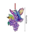 thumbnail image 2 of Yonrjhukm Colorful Hummingbirds Flower Sun Catchers Pendant, Beautiful Home Decor, Perfect Gift Idea for Nature Lovers, Durable Materials, Easy to Hang, Charming Decorative Accent, 2 of 7