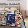 thumbnail image 5 of Custom Blanket with Photo Personalized Picture Flannel Blanket Customized Happy Birthday Gifts for Women Men Dad Mom Wife Husband Grandma Grandpa Sister Daughter Son Best Friend Blankets, 5 of 5