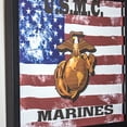 thumbnail image 2 of American Art Decor U.S. Marine Corps Printed Decorative Wall Accent Mirror , Multi-color - 13.5" H x 15.5" L x 1.25" D, 2 of 5