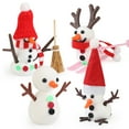 thumbnail image 2 of HONMEET Snowman Building Kit for Kids - Air Dry Clay Craft Set, Christmas Stocking Stuffers, Snowman Making Crafts, 2 of 7