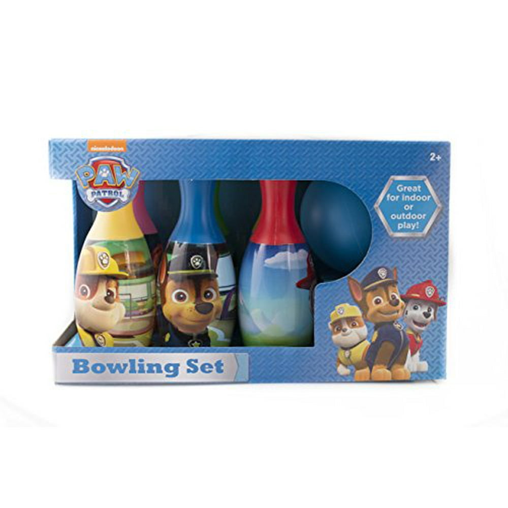 paw patrol light up bowling set in box