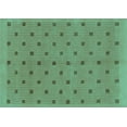 thumbnail image 1 of Ahgly Company Machine Washable Indoor Rectangle Abstract Turquoise Blue Modern Area Rugs, 3' x 5', 1 of 4