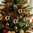 thumbnail image 5 of huayou Christmas Bell Ornament, Rustic Rattan Woven Decor, Living Room Dining Kitchen Home Holiday Decoration, Xmas Decorations Indoor Outdoor Use, Christmas Decor, 5 of 6
