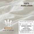 thumbnail image 2 of Juego de funda de edredón Simple&Opulence 100% lino blanco Queen, 2 of 9