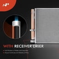 thumbnail image 6 of A-Premium Air Conditioning A/C Condenser Compatible with Hyundai Ioniq 2017-2020 & Kia Niro 2017-2020, Replace# 97606G2000, 6 of 9