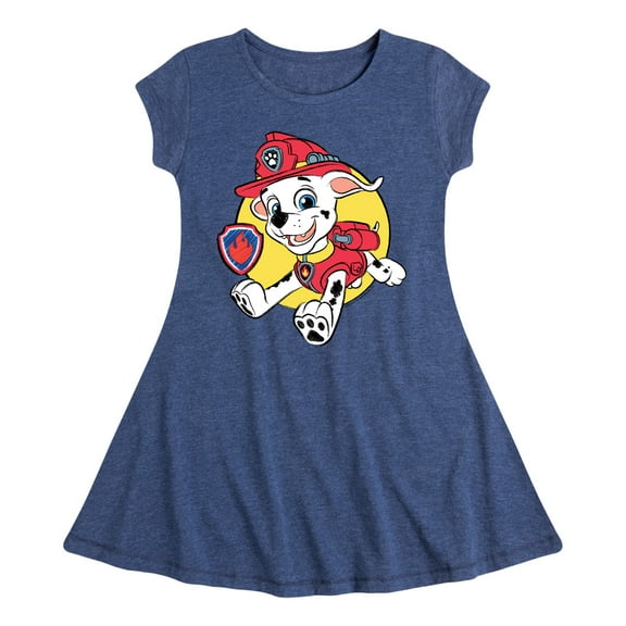 Paw Patrol - Marshall Sketch - Toddler & Youth Girls Fit & Flare Dress