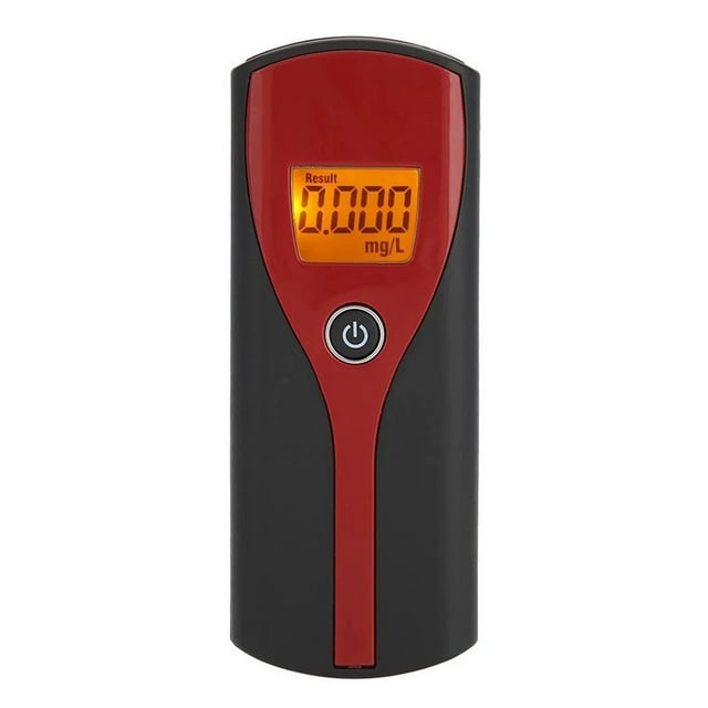 Alcohol LCD Display Digital Breath Alcohol Tester Breathalyzer Non-contacting Blowing Alcohol Analyzer Meter Portable Alcohol Detector for Policeman Home Use