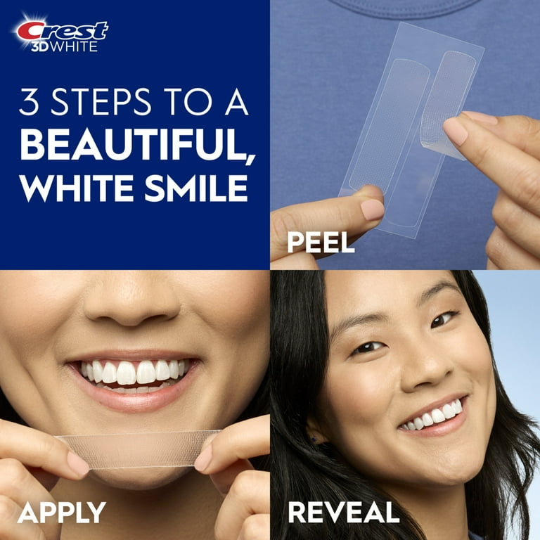 Crest 3D Whitestrips Enamel Safe Teeth Whitening Kit, 7