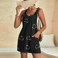 thumbnail image 6 of Vhkiploz Summer Tank Romper For Women Printed Sleeveless Adjustsble Strap Shorts Tank Overalls Casual Vacation Stretch Cami Shorts Outfits With Pockets, 6 of 6