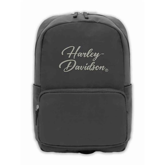 Harley-Davidson Women's Black Opal II Backpack, Water-Resistant Nylon, Asphalt, Harley Davidson