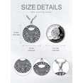 thumbnail image 4 of Viking Wolf Necklace for Men 925 Sterling Silver Witcher Medallion Norse Pendant Viking Jewelry for Men, 4 of 6