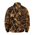 thumbnail image 5 of Havenx Mens Flannel 1/4 Zip Pullover Long Sleeve Collared Pullover Mock Neck Camouflage Print Sweat Shirt Lightweight 2026 Fall Winter Casual Soft Outfits,Khaki XL, 5 of 7