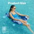 thumbnail image 3 of Joyfy 2 Packs Pool Floats Chairs Adult,Inflatable Floating Lounge Chairs,Blow up Pool Noodles for Adult Heavy Duty,Floating Chair for Party Summer Water Beach Lake Fun, 3 of 10