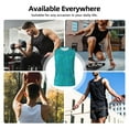 thumbnail image 5 of Uemuo Blue Green Glitter Pattern Men's Sleeveless T-Shirt,Muscle Athletic Tank Top, Moisture-wicking Quick-dry Breathable Classic Tee Top for Gym Run Outdoor Sports-Medium, 5 of 8