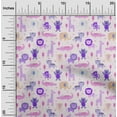 thumbnail image 2 of oneOoneRayonVioletFabricKidsAnimalSewingCraftProjectsFabricPrintsByYard56InchWide, 2 of 4