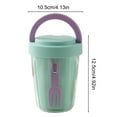 thumbnail image 5 of Shoreew Salad Cup 501-600ml Food-Grade Portable Leak-Proof Design Salad Jar with Spoon Enhanced Drainage System, 5 of 7