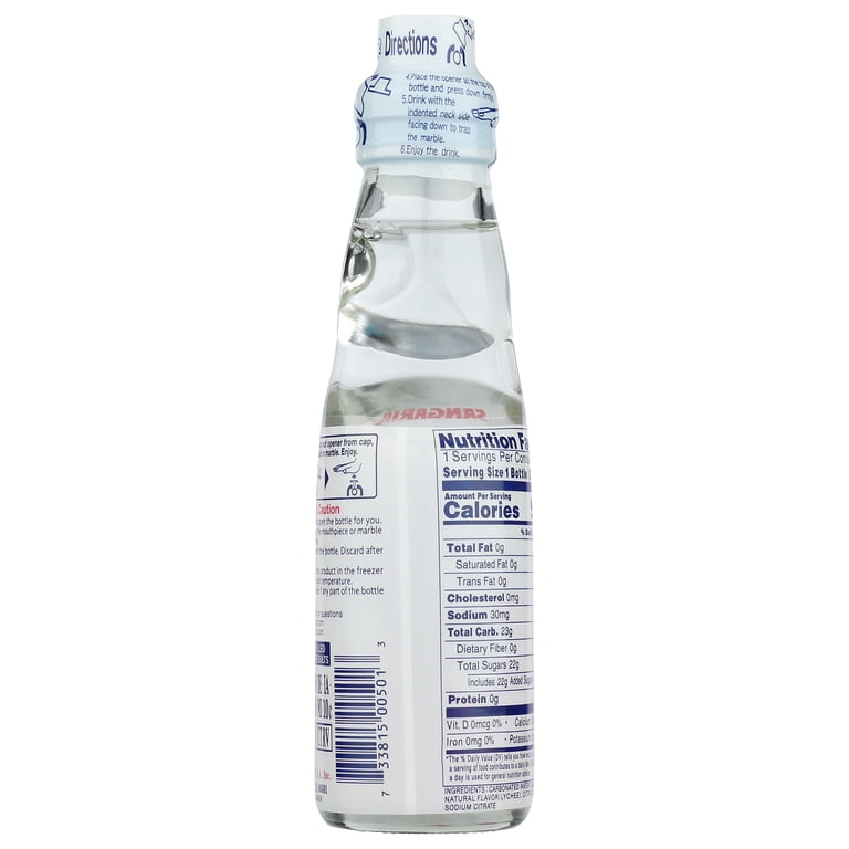 Pack of 18, Sangaria Ramune Lychee, 6.76 fl oz - Walmart.com
